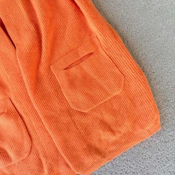 Anthropologie Pilcro Cashmere Heart Cardigan Sweater Vest Orange XS S OB1520381 - Picture 7 of 15
